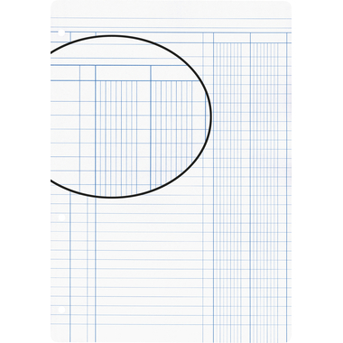 BIELLA Einlageblätter A4 45044900U weiss,Lineatur 9,4-Loch 100Bl.