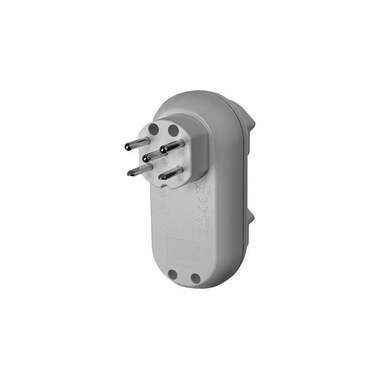 STEFFEN Mehrfachstecker Strong 2x T15, Weiss
