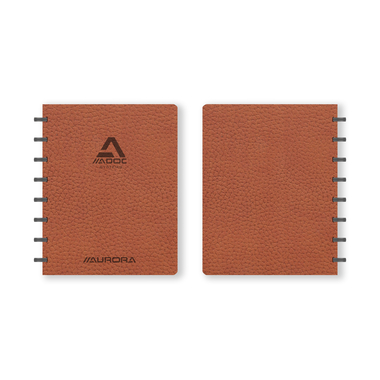 ADOC Cahier à anneaux BUSINESS A5 3055.301 brun, quadrillé 144 pages