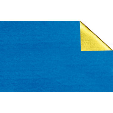 URSUS Film bricolage Alu 50x80cm 4442107 90g, bleu/or