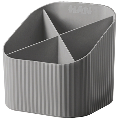 HAN Stifteköcher Re-LOOP 2.74 grau 4 Fächer