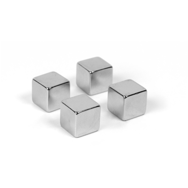 TRENDFORM Aimants CUBE super-forts MM2010 set de 4 argenté