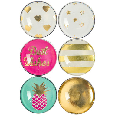 I AM CREATIVE Magnet Sommer Let`s Organize 4035.51 Glas, 3x1cm 6 Stück