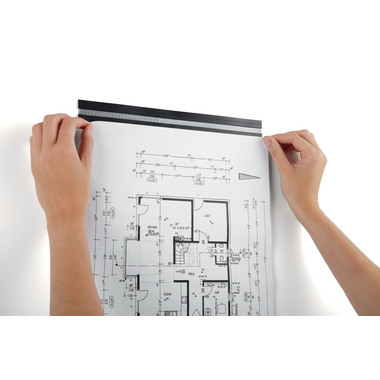 DURABLE DURAFIX Rail 297mm 470723 metallic silver 5 pezzi