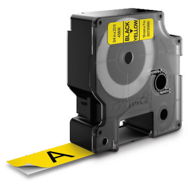 DYMO Schriftband D1 schwarz/gelb S0720880 19mm/7m