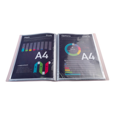 EXACOMPTA Cartella ad anelli Aquarel A4 88460E ass. 40 buste