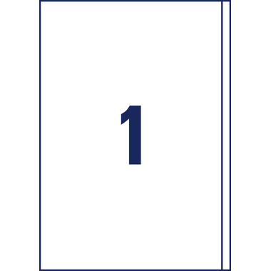 AVERY ZWECKFORM Etichette 200x297mm 3418 bianco 100 pz./100 fogli