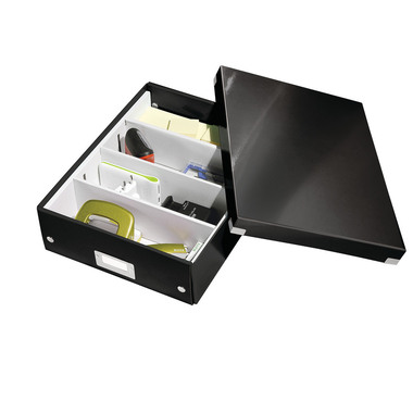 LEITZ Click&Store WOW Org.box M 60580095 schwarz 281x100x370mm