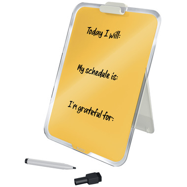 LEITZ Glass Noteboard Cosy 3947-00-19 jaune 33x25x7.5cm
