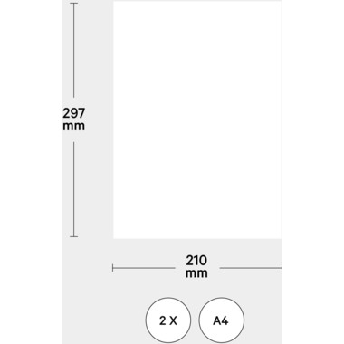 I AM CREATIVE Pellicola per scivoli d'acu A4 4010.57 chiaro 2 pezzi