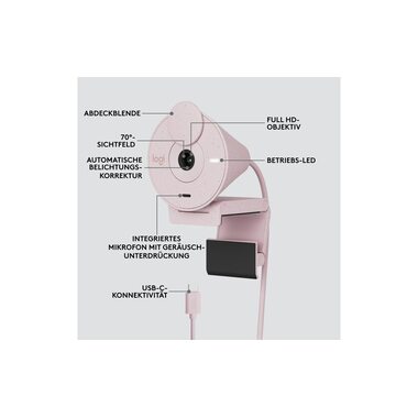 Logitech Webcam Brio 300 Rose