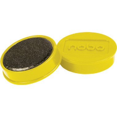 NOBO Magnet rund 38mm 1915309 gelb 10 Stück