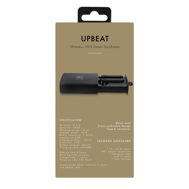 TWS wireless stereo earphones with metal case