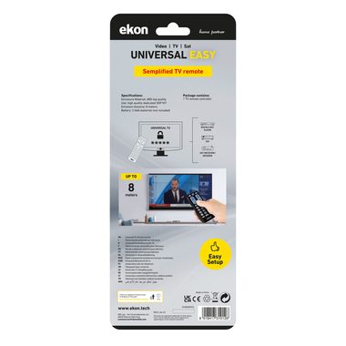 Universal-Fernbedienung für TV und Decoder | Ekon