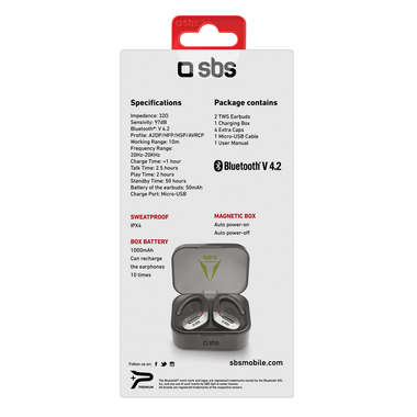 TWS stereo sports earphones with headband