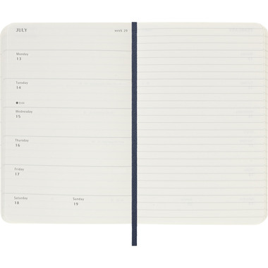 MOLESKINE Agenda Classic Pocket 2026 DSB2012WN2Y26 1W/1S saphir SC 9x14cm