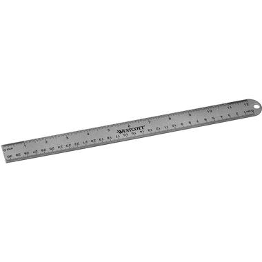 WESTCOTT Règle Alu 30cm E-1417600 cm/inch scala