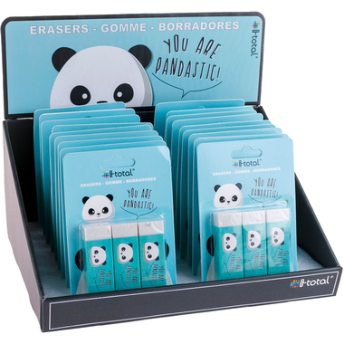 I-TOTAL Gomma Panda XL1804 3 pcs. 2.2x1.2x6.2cm
