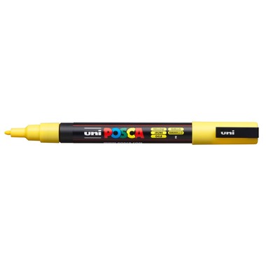 POSCA Marker 0.9-1.3mm PC-3M YELLOW gelb, Rundspitze