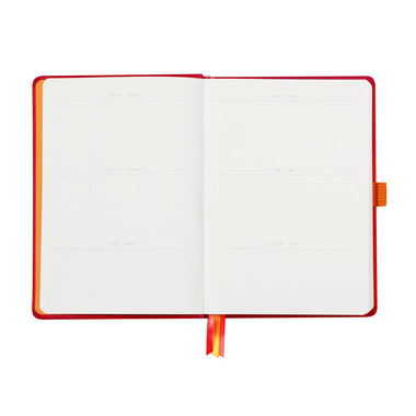 RHODIA Goalbook Notizbuch A5 118582C Hardcover mohnrot 240 S.