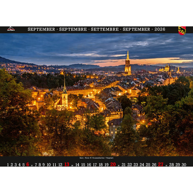 CALENDARIA Bildkalender 2026 9783036205656 Bern ML 40x31cm