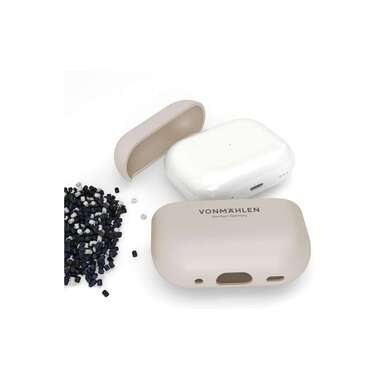 Vonmählen Custodia da trasporto Thin AirPods Pro 2 Cream