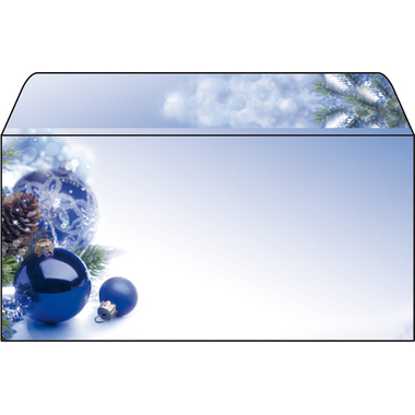 SIGEL Buste Natale C6/5 DU036/W Blue Harmony 50 pezzi