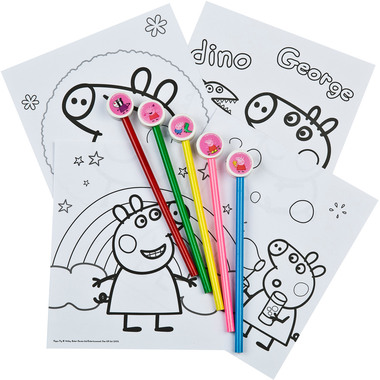 UNDERCOVER Blocco da colorare con 5 mati PIGP1300 Peppa Pig