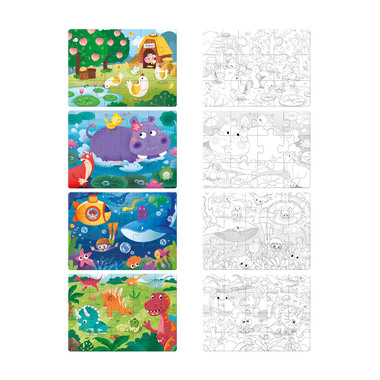 I AM CREATIVE Puzzle 4087.552 à colorier, 4 p.