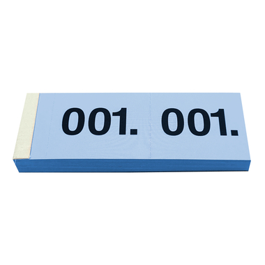 SIMPLEX Garderobenblock Nr. 1-100 13075 blau 100 Blatt