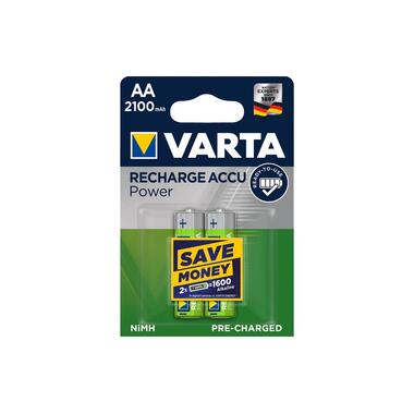 Varta Batteria Ricaricabile NiMH AA 2100 mAh, 2 pezzi
