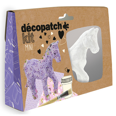 DECOPATCH Set artig. cavallo KIT010O Bogen, Tier, Pinsel, Lack