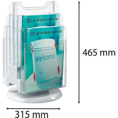 EXACOMPTA Support pivotant de table A4 60558D transparent