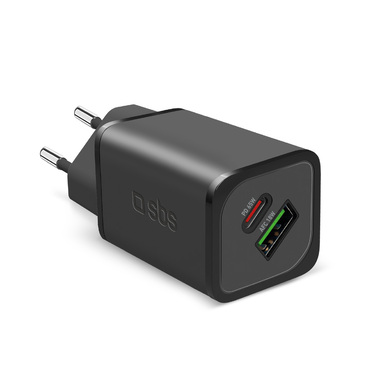 Chargeur mural rapide USB-C/USB-A | SBS