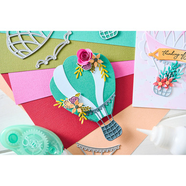 SIZZIX Stanzformen 666834 Floating Fancy 15 Stück