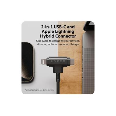 HYPER USB-Ladekabel Hybrid-Silicone USB-C - Lightning 1.5 m