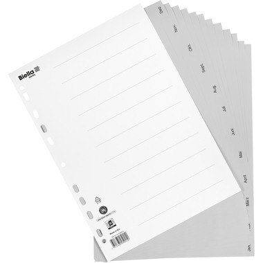 BIELLA Separatori PP A4 47141490U grigio Dez-Jan TE