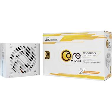 Seasonic Power Supply CORE GX White ATX 3.1 650 W