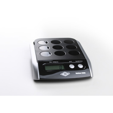 WEDO Digitalwaage Optimo 2000 482001 Tragkraft bis 2kg 23x4x16cm