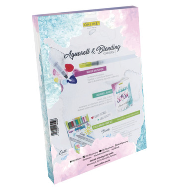 ONLINE Aquarell & Blending Set 18050 13-teilig
