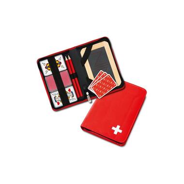 Carta.Media Jass case with Swiss cross motif