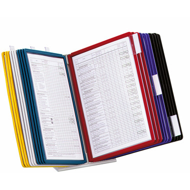 DURABLE Système d.présent. VARIO Table 569900 coloré, avec 20 pochettes A4