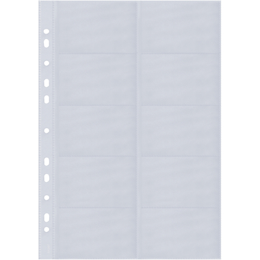 SIGEL Cartes visite pochette 90x58mm VZ351 2-reihig, A-Z 10 pcs.