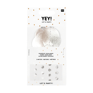 RICO DESIGN Ghirlanda 2m 99001.84.80 argento