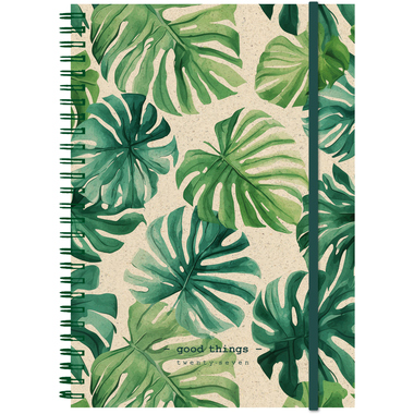 SIMPLEX Agenda settimanale 2027 40407.27 1S/2P Monstera ML 14.8x21cm