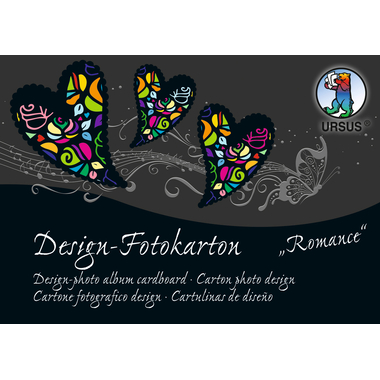 URSUS Fotokarton-Block Romance A6 11426499SE 300g,60 Motive 60 Blatt
