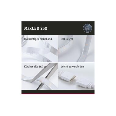 Paulmann LED-Stripe MaxLED 250 2700 K, 3 m Basisset