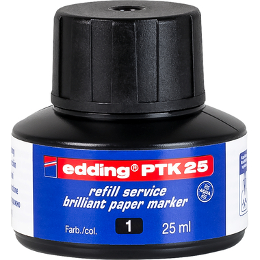 EDDING Tinte 25ml PTK-25-1 schwarz