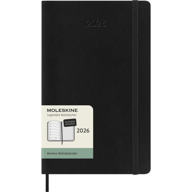 MOLESKINE Agenda Classic Large 2026 DSB12WN3DY26 1S/1P noir SC 13x21cm