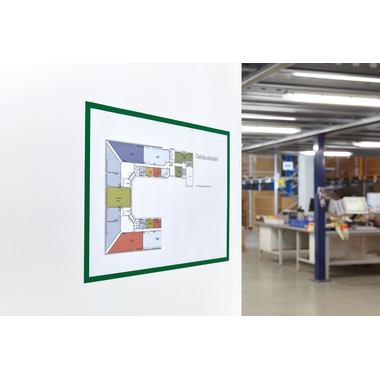 MAGNETOPLAN Cornice calamita magnetofix A3 1130405 verde 5 pezzi